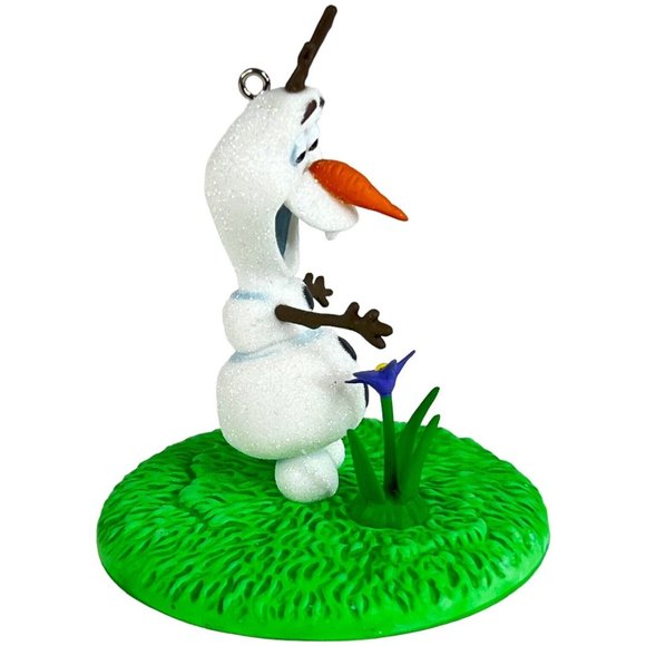 Walt Disney Hallmark Ornament Olaf In Summer Frozen Movie Snowman 2015 New - Picture 4 of 11